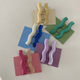 CANDY COLOR ACRYLIC WAVE HAIR CLIP SIDE BANG PIN_CWAHA1289