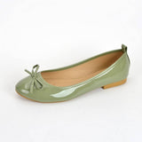 FLAT BOTTOM SOFT LEATHER BOW CASUAL WOMEN SHOES_CWSHF0021