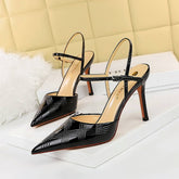 SIMPLE SHALLOW POINTED TOE HIGH HEELS_CWSHH0109