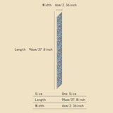CHIC FLORAL LETTER TWILLY SCARF FOR HAIR BAGS_CWASC0068