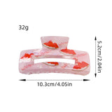 IRIDESCENT FRUIT HAIR CLAW SWEET CANDY COLOR CLIP_CWAHA1577