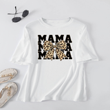 LEOPARD BOW PRINT T SHIRT LOOSE FIT FOR WOMEN_CWTTS1461