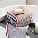 HOUSEHOLD STRIPED COTTON ABSORBENT TOWEL SOFT GIFT_CWMM2317