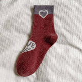 HOME WARM FAUX MINK PLUSH MIDDLE SOCKS_CWMS1131