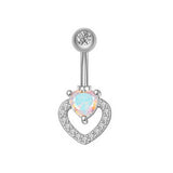 NON PIERCED BUTTERFLY OIL DROP BELLY BUTTON CLIP_CWMM9470