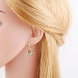 COLORED ZIRCON DEVILS EYE PENDANT EARRINGS_CWAJE1004