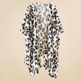LEOPARD PRINT FRONT OPEN KIMONO FOR SUMMER WOMENS_CWASC0797