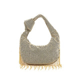 Fashionable Tassel High-End Rhinestone Evening Bag_Cwab3608