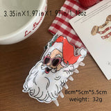 Cwaha07713_Christmas Acrylic Claw Hair Clip For Women