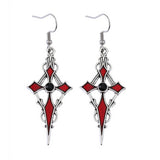 PERSONALIZED POINTED CROSS VAMPIRE EARRINGS_CWAJE1982