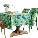 Tie-Dye Camouflage Printed Pastoral Tablecloth_Cwmm0975