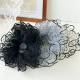 Women¡¯S Summer Dot Mesh Soft Elastic Hair Tie_Cwaha07516