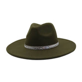 MEN WOMEN WOOL BLEND FEDORA HAT HEART TOP_CWAH04376