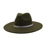 MEN WOMEN WOOL BLEND FEDORA HAT HEART TOP_CWAH04376