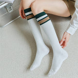 2024 NEW COLOR CONTRAST STRIPED MID CALF SOCKS_CWMS0649