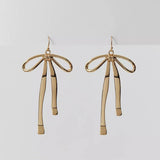 Unique Design Elegant Simple Gold Plated Earrings
