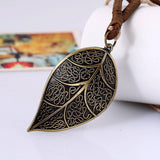 Vintage Creative Leaf Leather Necklace_Cwmm4622