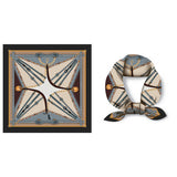 BOHO TREE PRINT SILK SCARF LUXURIOUS NECK WRAP_CWASC0644