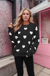Valentines Love Pullover Sweater For Women