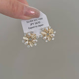 FASHIONABLE FLOWER ZIRCON STUD EARRINGS_CWAJE1333