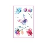 Watercolor Flower Tattoos For Hand Collarbone_Cwmm8270