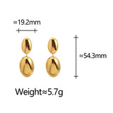 NICHE HIGH END DESIGN PHOTOSENSITIVE OVAL EARRINGS_CWAJE3141