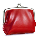 Vintage Leather Coin Wallet Double Clip Pouch_Cuab00386