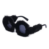 ROUND FRAME PLUSH FULL COVERAGE SUNGLASSES_CWASG0644