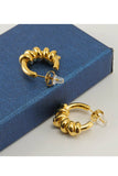 18K Gold Plated Stainless Steel Earrings_Cwaje0389