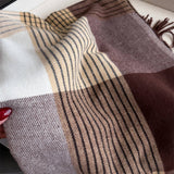 Colorblock Plaid Tassel Scarf Wrap For Winter_Cwasc03275