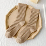 SOLID COLOR ALL MATCH WARM STACKED SOCKS_CWMS1064