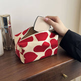 Corduroy Heart Pillow Bagcute Winter Cosmeticpouch_Cuab00651