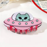 ACRYLIC UFO HAIR CLAW ELEGANT ALIEN SHARK CLIP_CWAHA1637