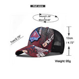 Vintage Letter Patch Graffiti Trucker Hat_Cwah1369
