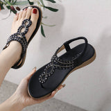 CRYSTAL BEADED DECORATIVE PINCH TOE SANDALS_CWSHS0507