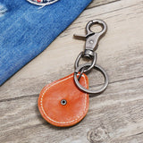 CREATIVE MENS ALLOY COWHIDE KEYCHAIN_CWMM5037