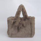PLUSH SHOULDER TOTE BAG FLUFFY UNDERARM PURSE_CUAB00585