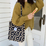 Cwab3899_Corduroy Snap-Button Large-Capacity Shoulder Bag