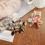 2 7 FLOWER TORTOISE SHELL HAIR CLAW CLIPS_CWAHA0383