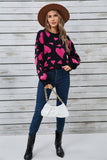 Valentines Day Matching Heart Jacquard Sweater