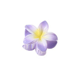GRADIENT FLOWER HAIR CLAW PLUMERIA BEACH CLIP_CWMM4940