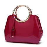 2024 PATENT LEATHER SHINY EVENING TOTE_CWAB2633