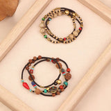RETRO ETHNIC STYLE TURQUOISE MULTI LAYER BRACELET_CWAJE3977