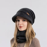 Winter Warm Knitted Hat And Scarf Set_Cwasc1123