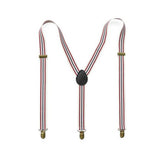 RETRO STRIPED BRONZE Y SHAPED ELASTIC STRAPS_CWMM1108