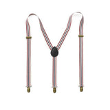RETRO STRIPED BRONZE Y SHAPED ELASTIC STRAPS_CWMM1108
