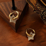 STAINLESS STEEL EARRINGS WITH DIAMONDS_CWMM3613