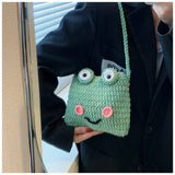 Cute Big-Eyed Cartoon Frog Crochet Bag_Cwab2413