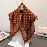 Paisley Herringbone Pattern Silk Scarf_Cwasc03316