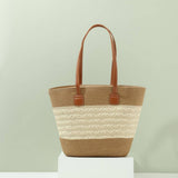 NEW WOVEN STRAW HAT BAG SUIT FOR WOMEN_CWAH3502